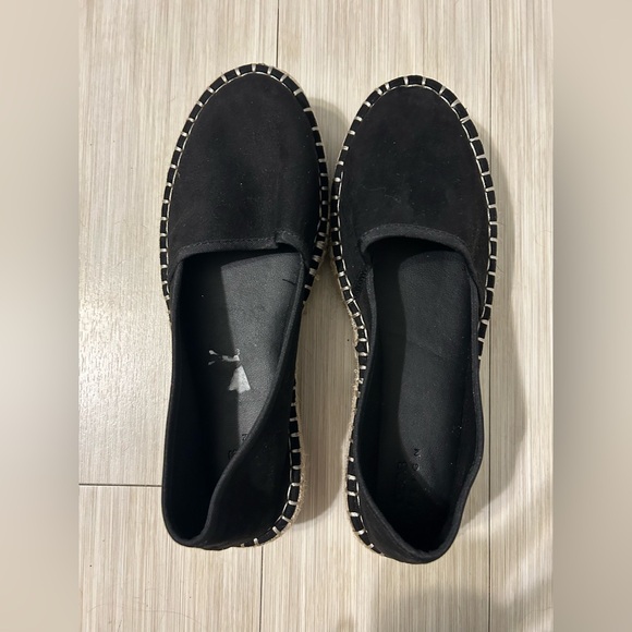 Like New ASOS DESIGN Journal flatform espadrilles in black - Picture 2 of 8